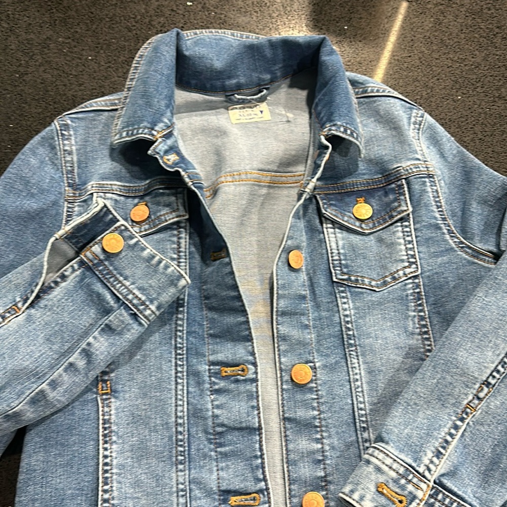 Crew cut jean jacket. Perfect condition. Never worn!